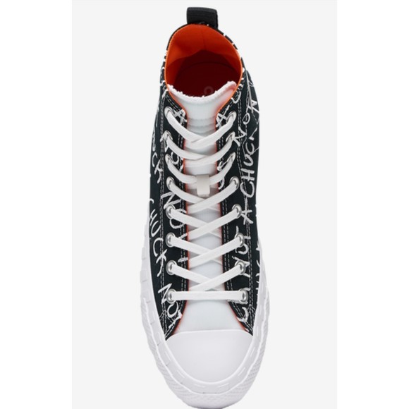 CONVERSE BLACK/WHITE MEN CANVAS NOT A CHUCK HIGH TOP BASKETBALL SNEAKERS NEW - Picture 9 of 14